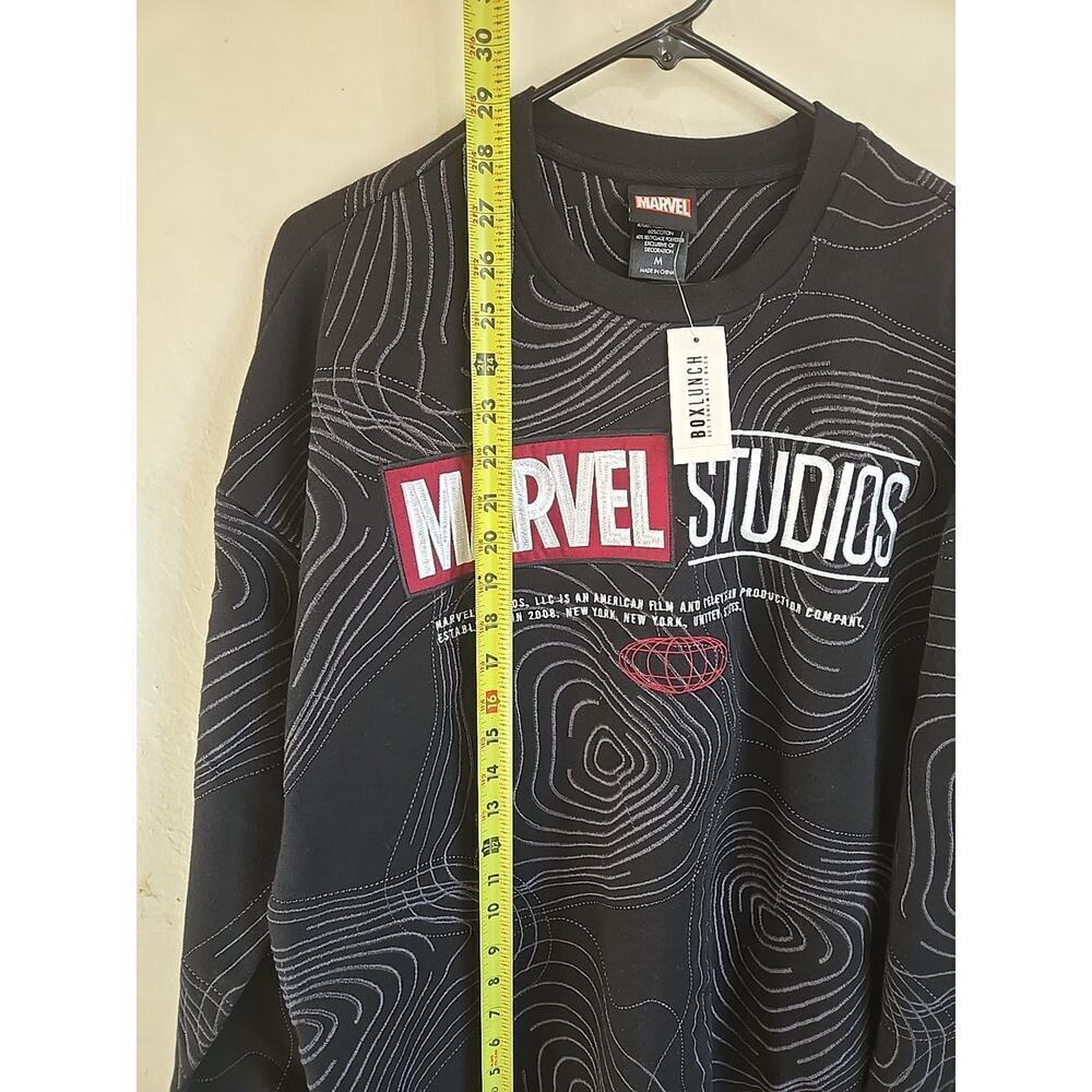 Marvel Studios Logo Topographic Pattern Crewneck-… - image 8